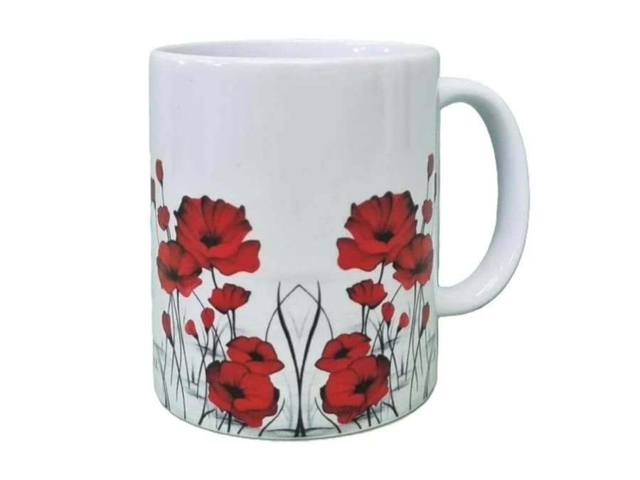 šálka s motívom divé maky mk